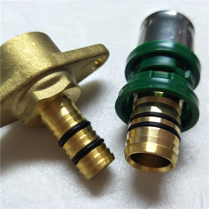 Pex Brass Fitting with White Ring Crimp Type Watermark Certified