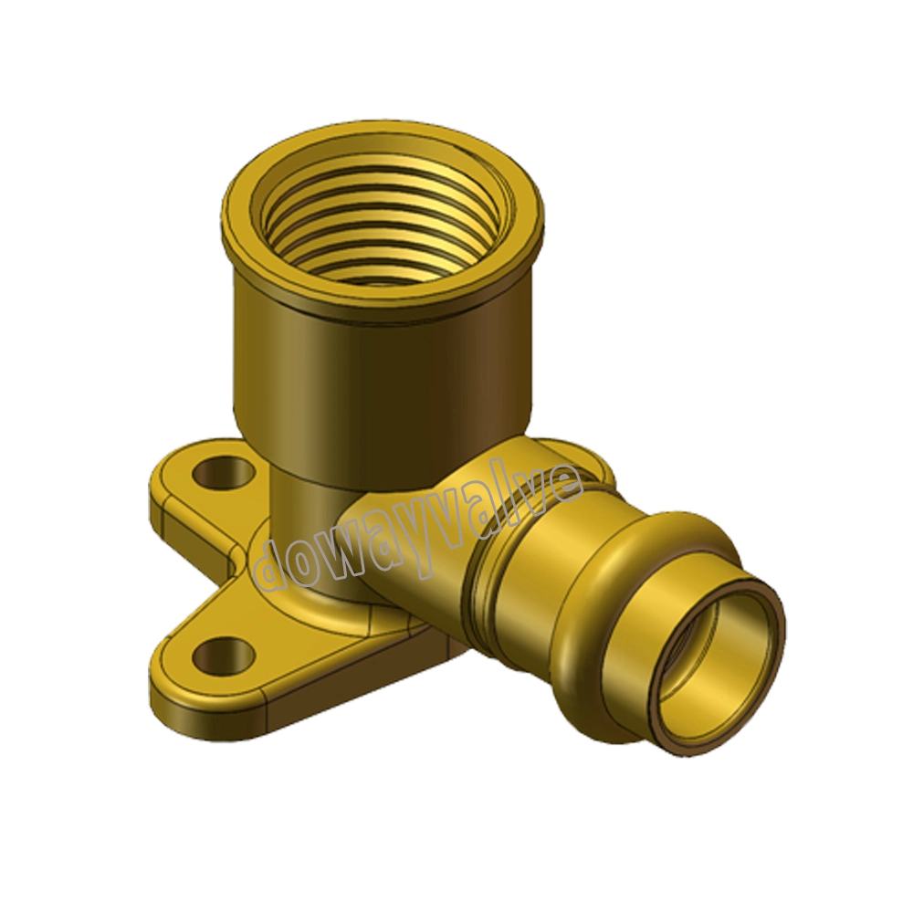 Brass Straight Press Fittings with Loose Nut Female Adaptor