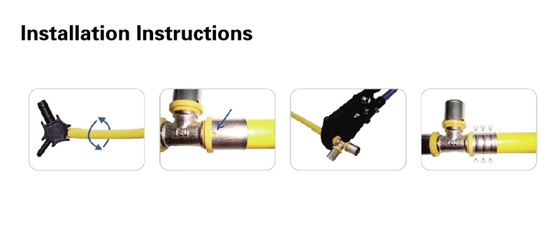 F5 Brass Press Fitting for Pex-Al-Pex Multilayer Pipe (PAP) for New Zealand Market