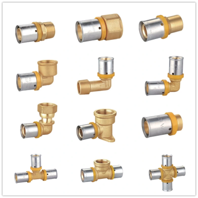 Compression Fittings Pex Crimp-on Fittings Tee for Water &amp; Gas