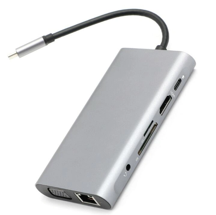 10 in 1 Type C Hub Notebook USB C Hub