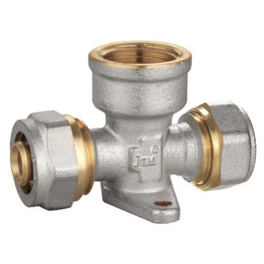 Brass Press Fitting Female Straight Union U Profile Pipe Fitting with Control Flow Water