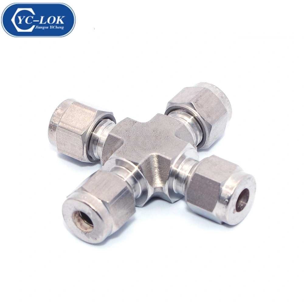 Yc-Lok China Wholesale Premium Oil and Gas Pipe Fitting Union Straight Press Hydraulic Tube Fittings