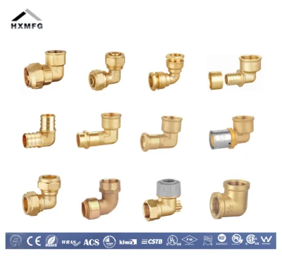 Gama completa de compresión de latón roscado Fitttings racores racores Racores de encaje a presión Pb