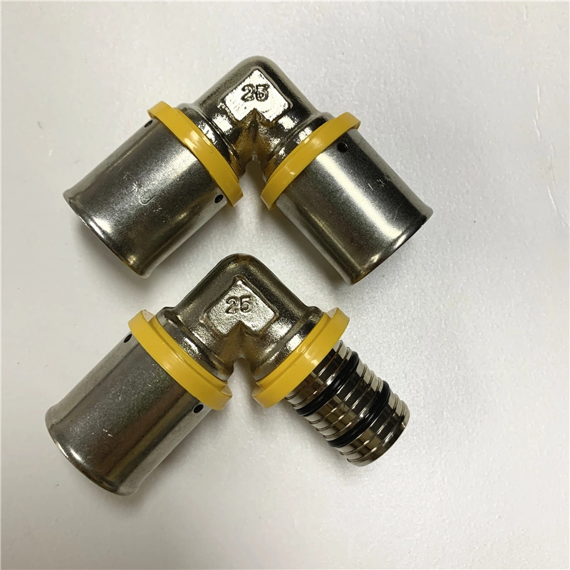 Manufacture Yellow Gas Pipe Long Service Life Brass Press Fitting