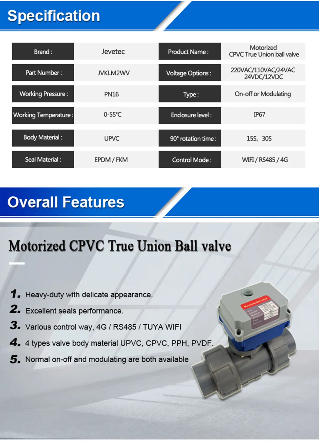 12VDC Electric Angle Cut V Ball Valve