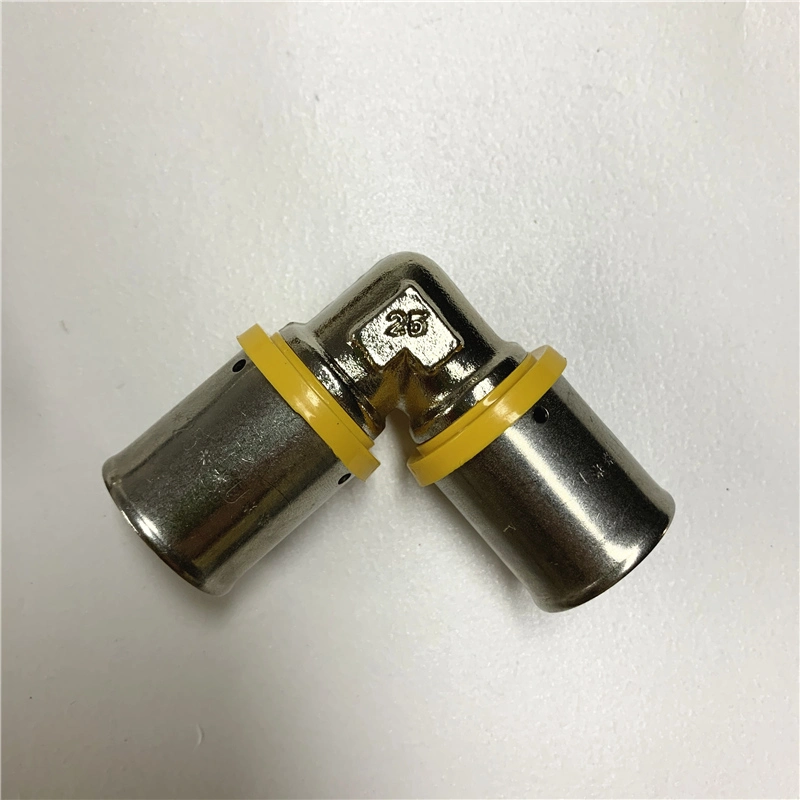 Manufacture Yellow Gas Pipe Long Service Life Brass Press Fitting