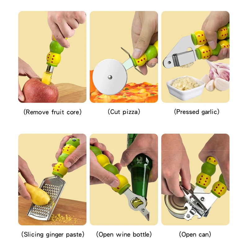 Unique New Design 27 Styles Stainless Steel Kitchen Gadgets Multi-Purpose Cooking Tools Garlic Press Can Opener Kitchenware Kitchen Accessories