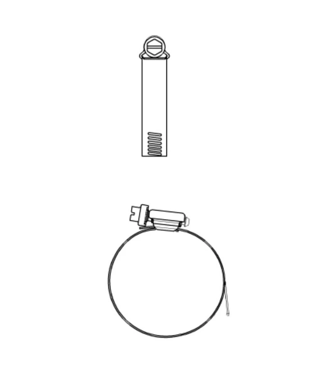 German Hose Clamp Pipe Fitting Stainless Steel Clamp