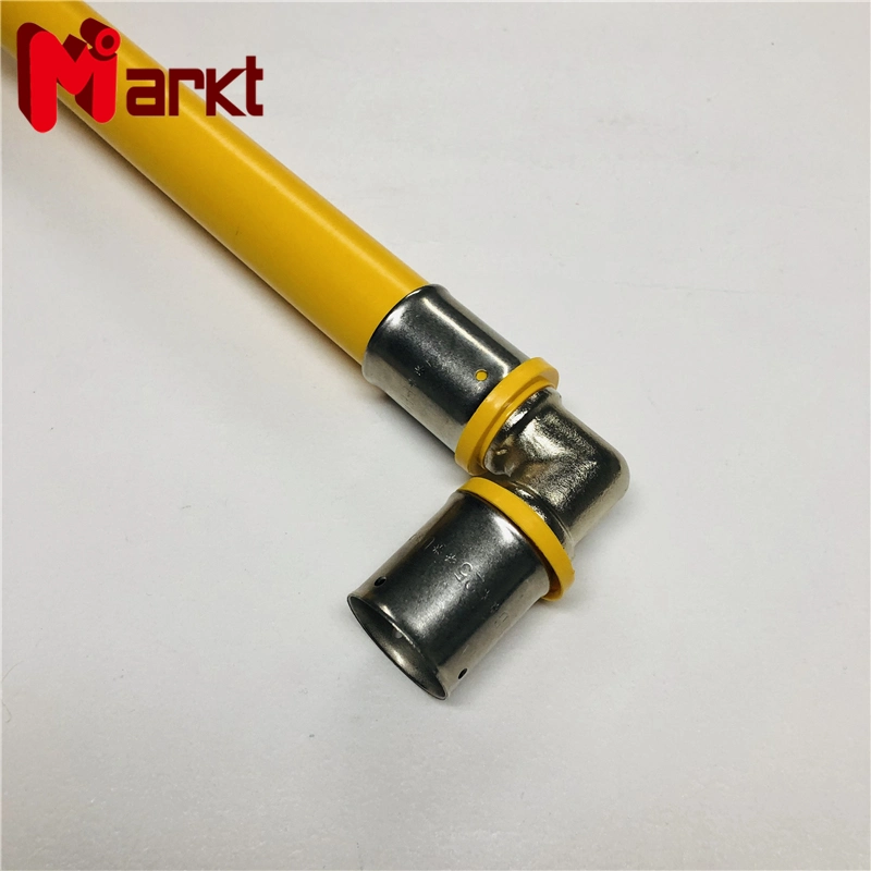 Manufacture Yellow Gas Pipe Long Service Life Brass Press Fitting