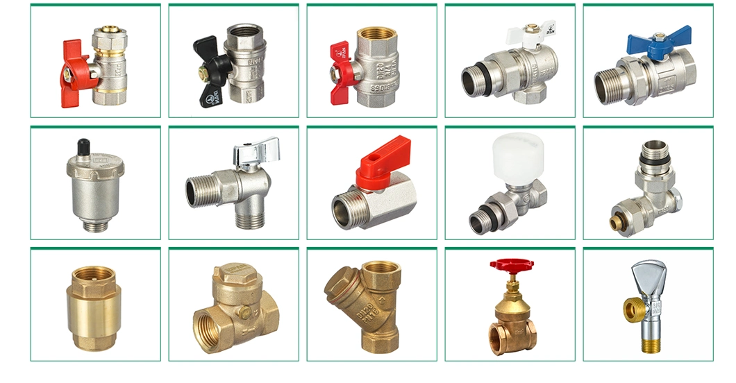 Ifan White Butterfly Handle Angle Valve Male Brass Body Ball Valve