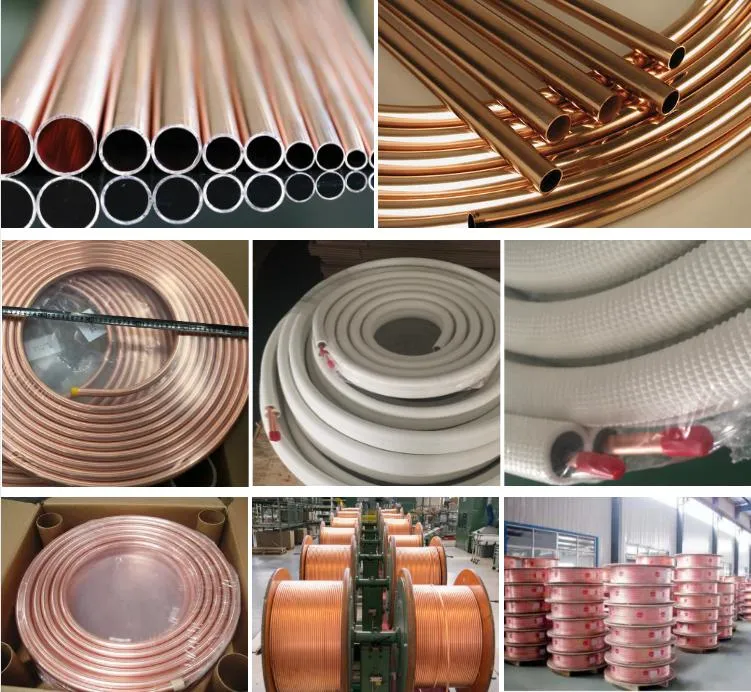 Customized Size Small Diameter AC Copper Tube Copper Pipe for Air Conditioners