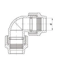 Quick Connect Elbow for Farmland Irrigation Accessories