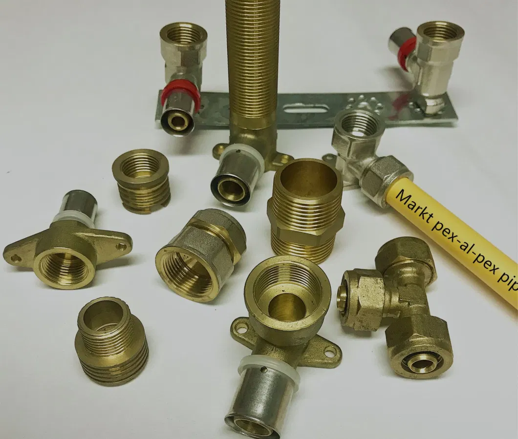 Nickel-Plated Copper Press Fitting for Multilayer Pex/Al/Pex Pipe