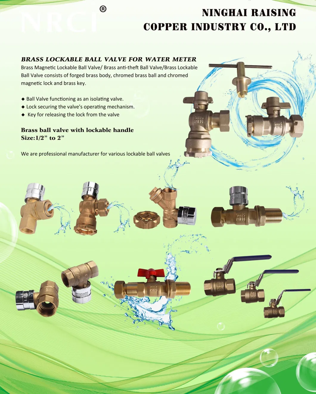 Forged Brass Ball Valve with Non-Return Valve (NRBC-001)