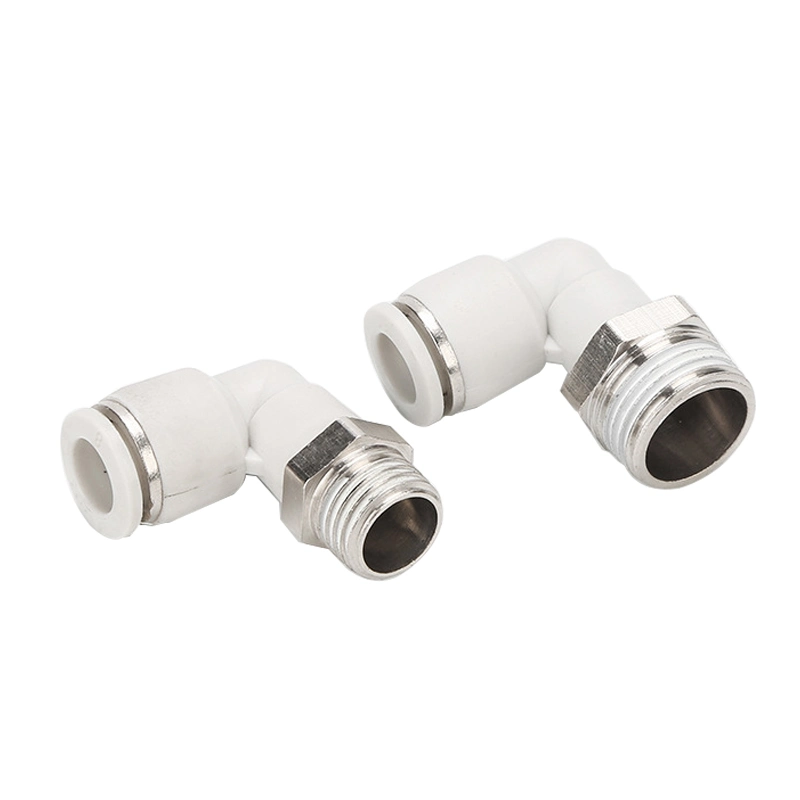 01 02 03 Thread Size Push in Inch Pipe Tube Size 1/4 3/8 1/2 Inch Brass Screw Medical Air Connector Pl Pneumatic Fitting