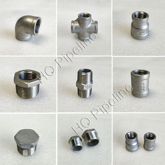 Stainless Steel 304 316 Male NPT Thread Casting Compression Plumbing Threaded Pipe Fittings