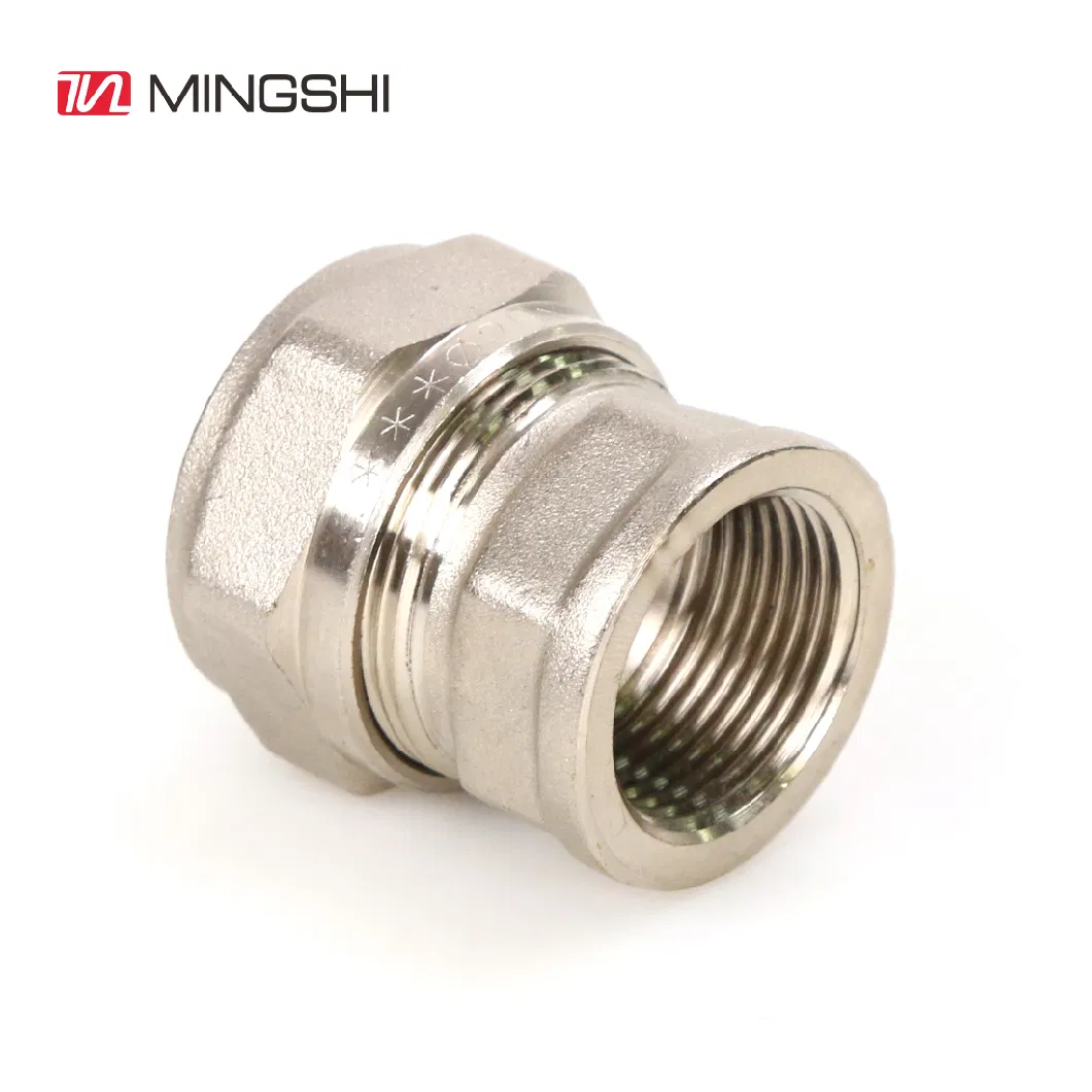 Gas/Water Brass Ccompression Fitting for Plumbing Pex-Al-Pex Pipe -Female Straight