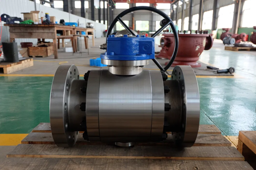 API 6D 316ss Large Cast/Forged Stainless Steel Turbine/Electric Trunnion Ball Valve Fire Damper