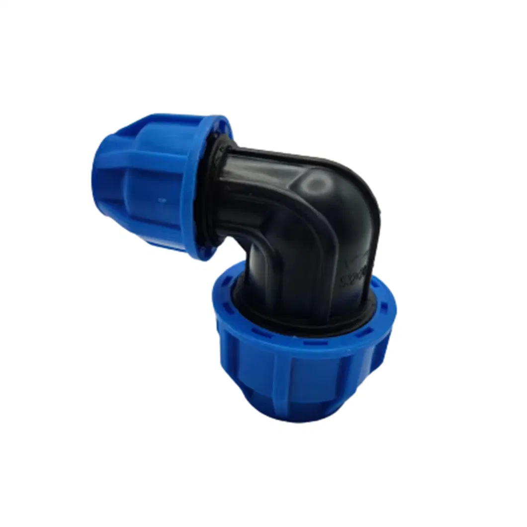 90 Degree Elbow PE Reducing Elbow PP Compression Fitting for Irrigation System