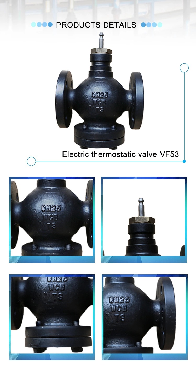 Dn65 Pn16/Pn25 2-Way Electromagnetic Control Valve 0-10V Water Flow Control Valve