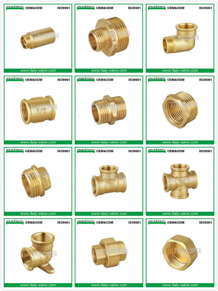 ISO9001 Certificated Brass Forged Compression Reducing Tee Pipe Fitting