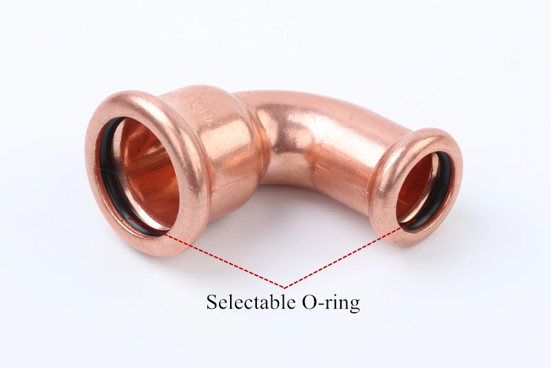 Copper M-Profile Press 90 Degree Elbow/ Tee/ Coupling /Cap Pipeline Fitting