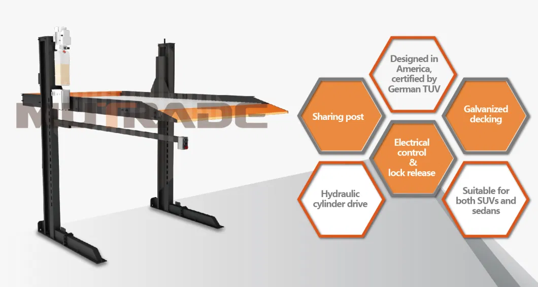 Mutrade Parking 2 Cars Simple Single Post Parking System