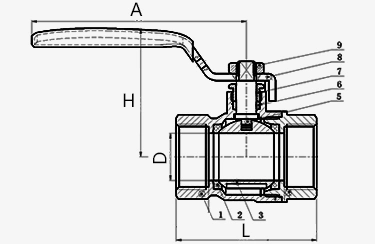 Wholesale 1/2 - 2 Inch Lever Handle Forged Brass Ball Valve Manufacturers