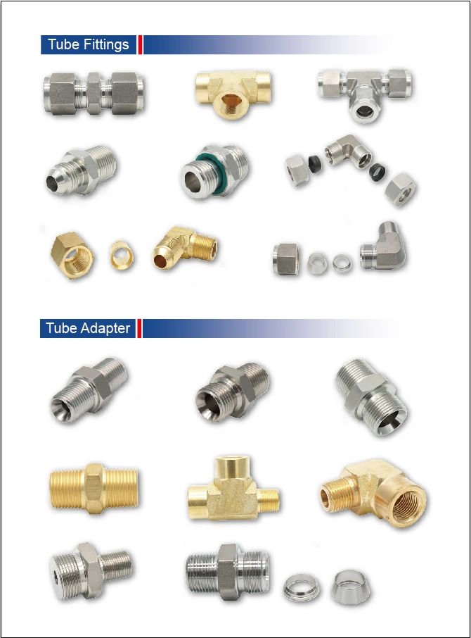 Pre-Assembled with Nut and Eo-Psr Cutting Ring Straight Tube Fittings