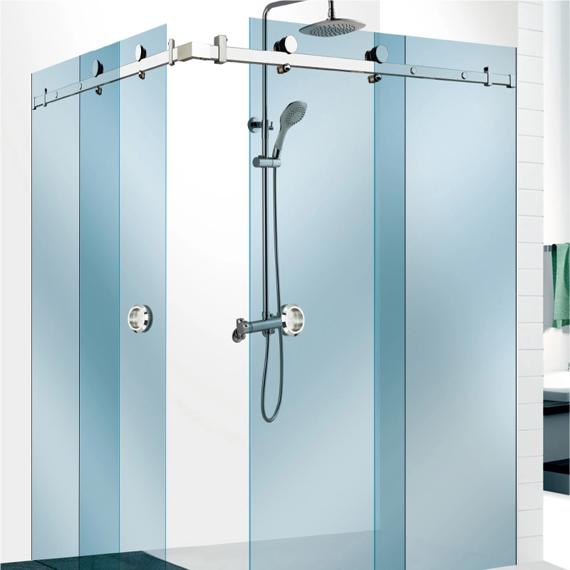 Custom Frameless Shower-Enclosure Bathroom Fittings Finger-Pull Finger-Grip Back-to-Back Single-Side Sliding Doorknob