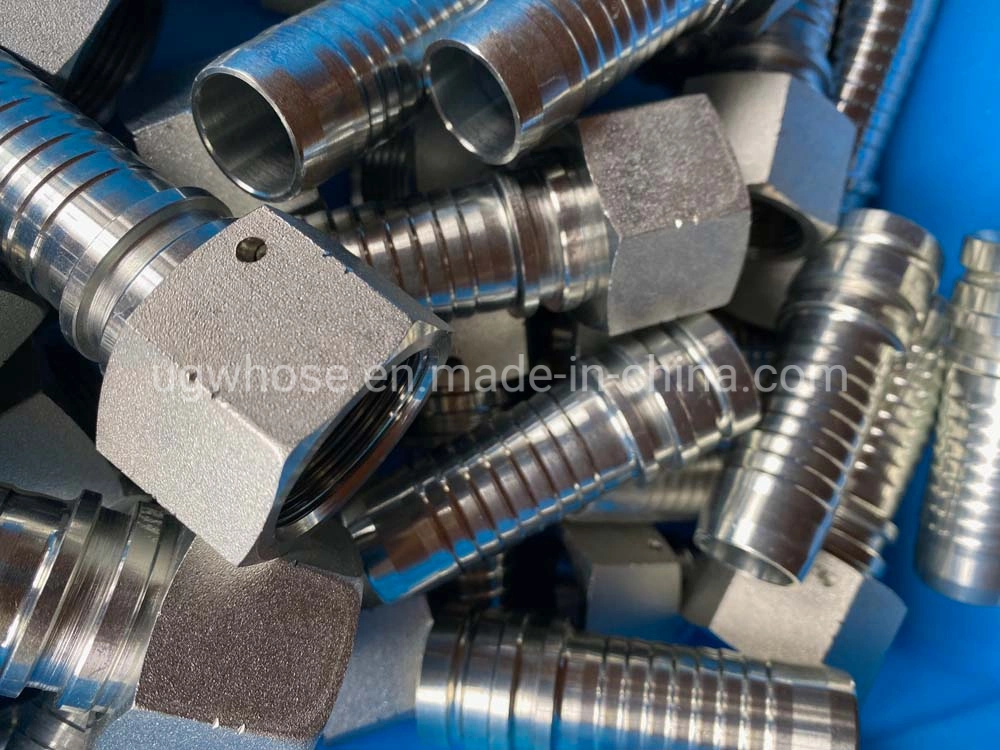 High Pressure Ss Material Connector Hydraulic Pipe Fitting Bsp Jic Thread Fitting