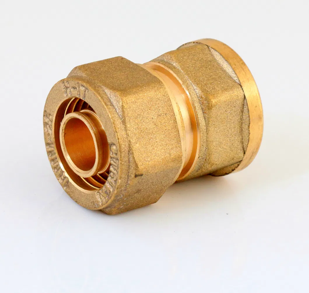 Wholesale Brass Pex Pipe Fittings Brass Straight Nipple Female with Oring