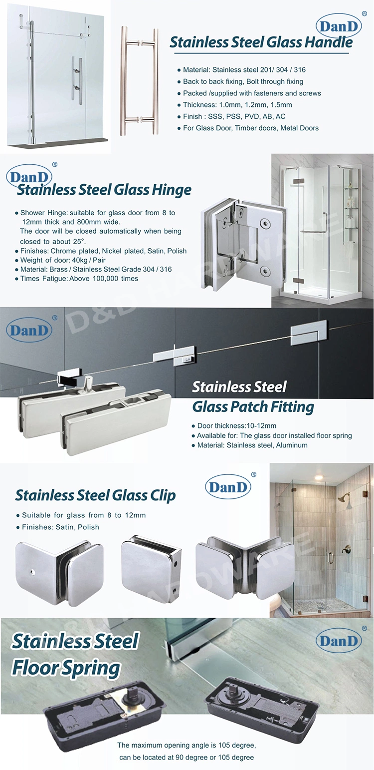 Stainless Steel Glass Sliding Door Hardware Hanging Pipe Sleeve Fittings