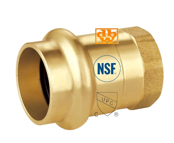 Cast Brass Fittings Press Adaptor Male NPT X Press