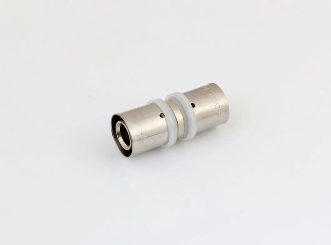 Pex Multilayer Pipe Press Fitting Nickelplating Straight Female Connector