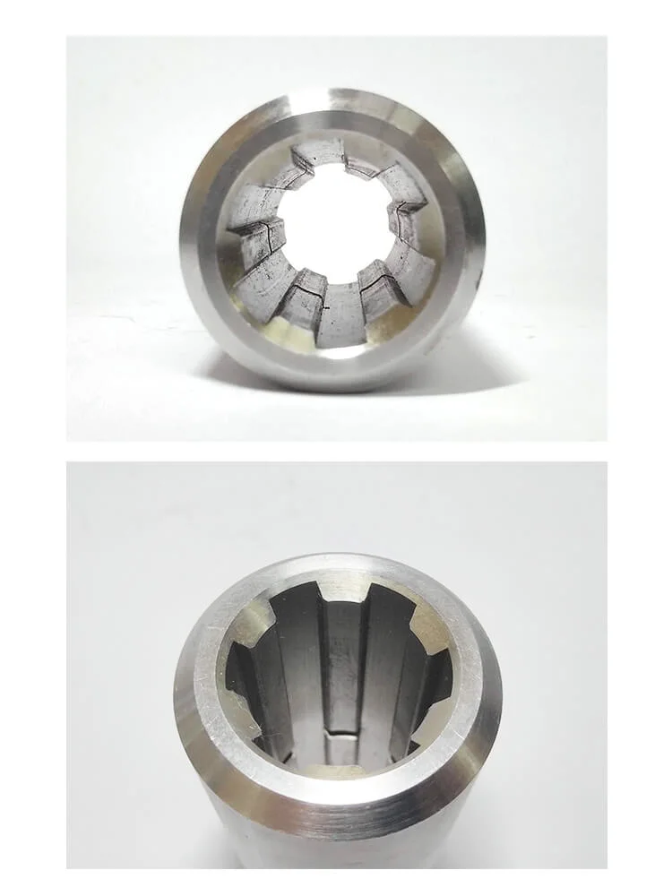 Densen Customized High-Precision Stainless Steel 316 Machining Sleeve Coupling Spline Coupling Spline Shaft Coupling