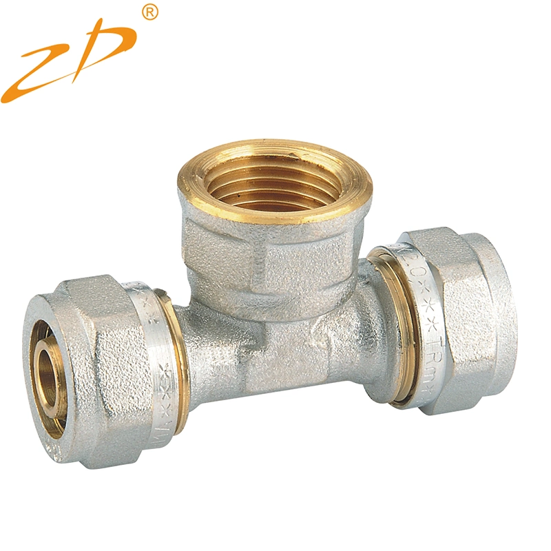 Brass Pex Compression Straight Coupling