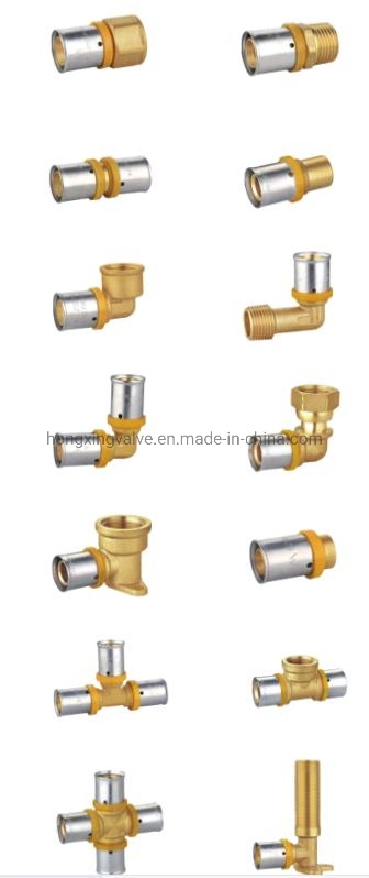 Multiple Specification Dzr Brass Male Coupling Pex Crimp-on Fittings