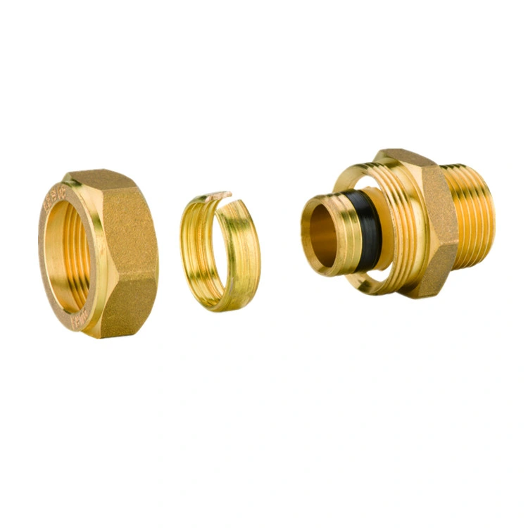 Forged Brass Pex-Al-Pex Female Wall Plate Compression Elbow China Manufacturer