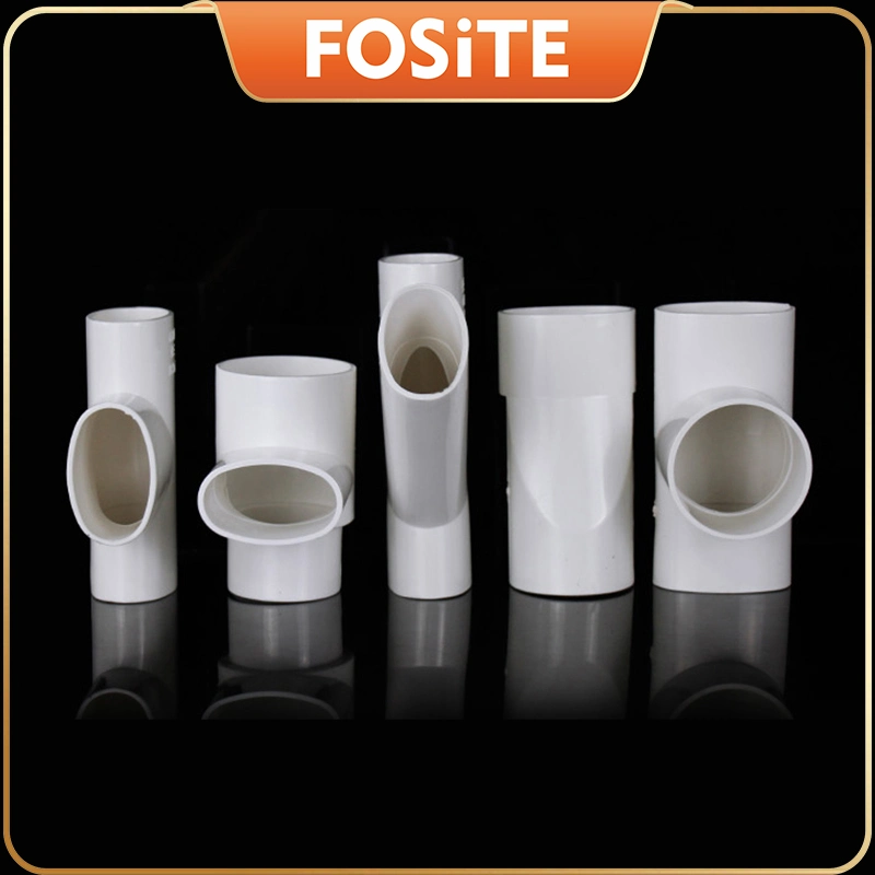 Hot Sale PVC Flat Pipe /PVC Oblate Fittings for Drainage