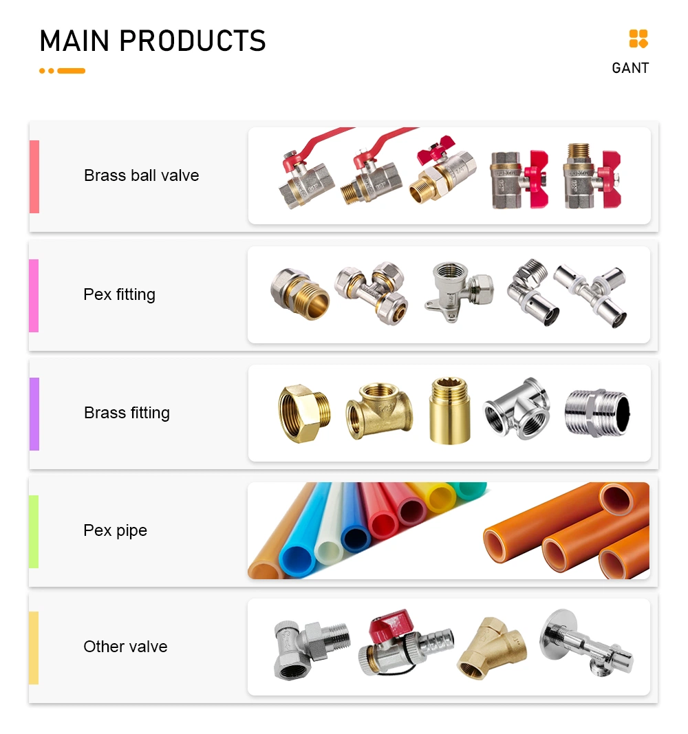 1/2&quot; NPT Straight Hex Male Pex Reduced Equal Hose Nipple Brass Fitting