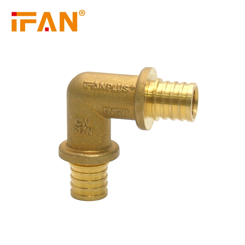 Ifan Sliding Sleeve Fittings Hot Water Female Thread Pexa Pex Al Pex Brass Copper Elbow Pipe Fittings