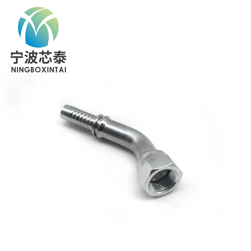 Hydraulic Tube Fitting Hose Press Elbow 45 Degree Jic Female Hydraulic Coupling One Piece Hose Fittings