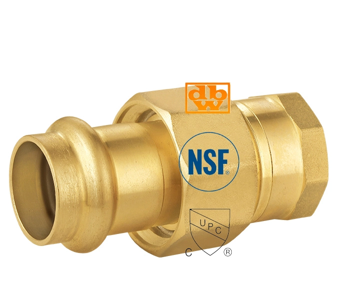 Cast Brass Fittings Press Adaptor Male NPT X Press