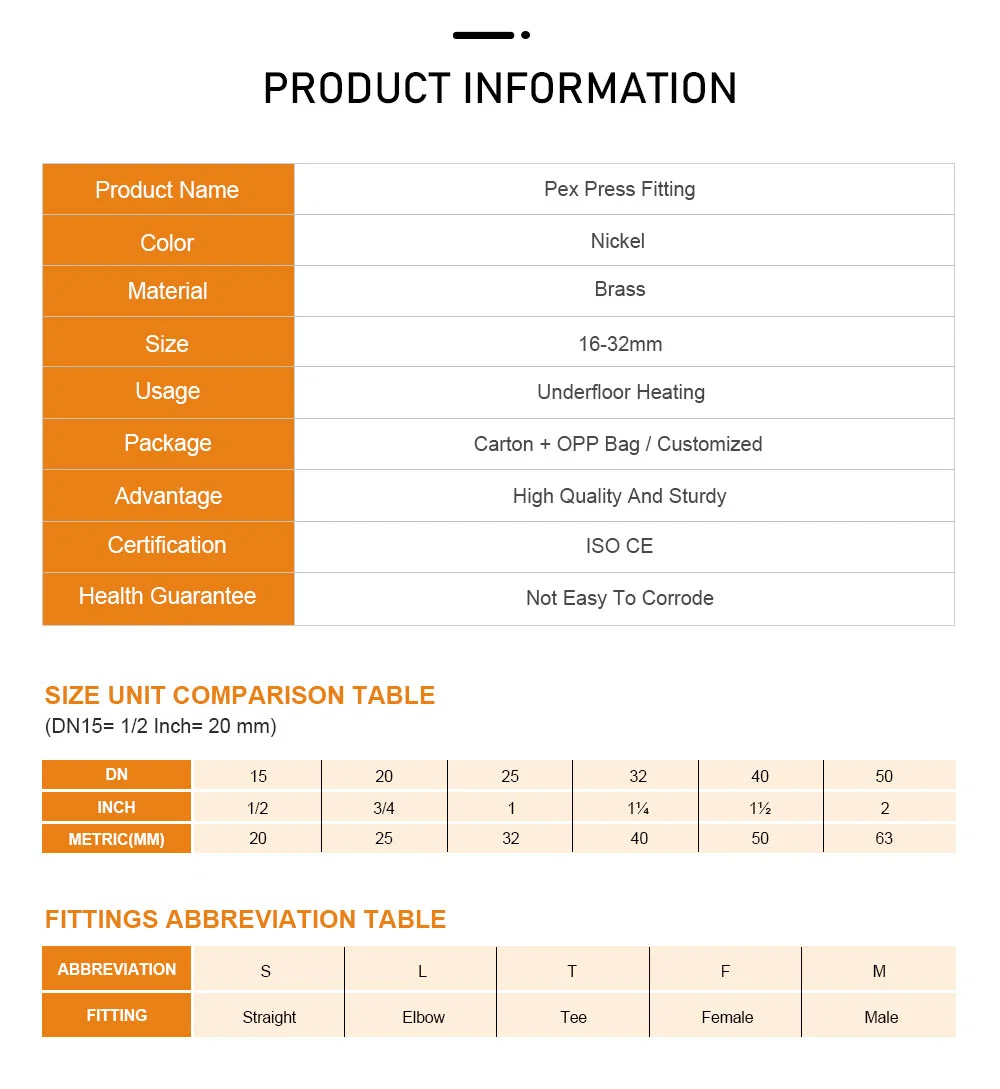 Press Female Coupling Pipe Fittings for Used to Connect Pex Pipe