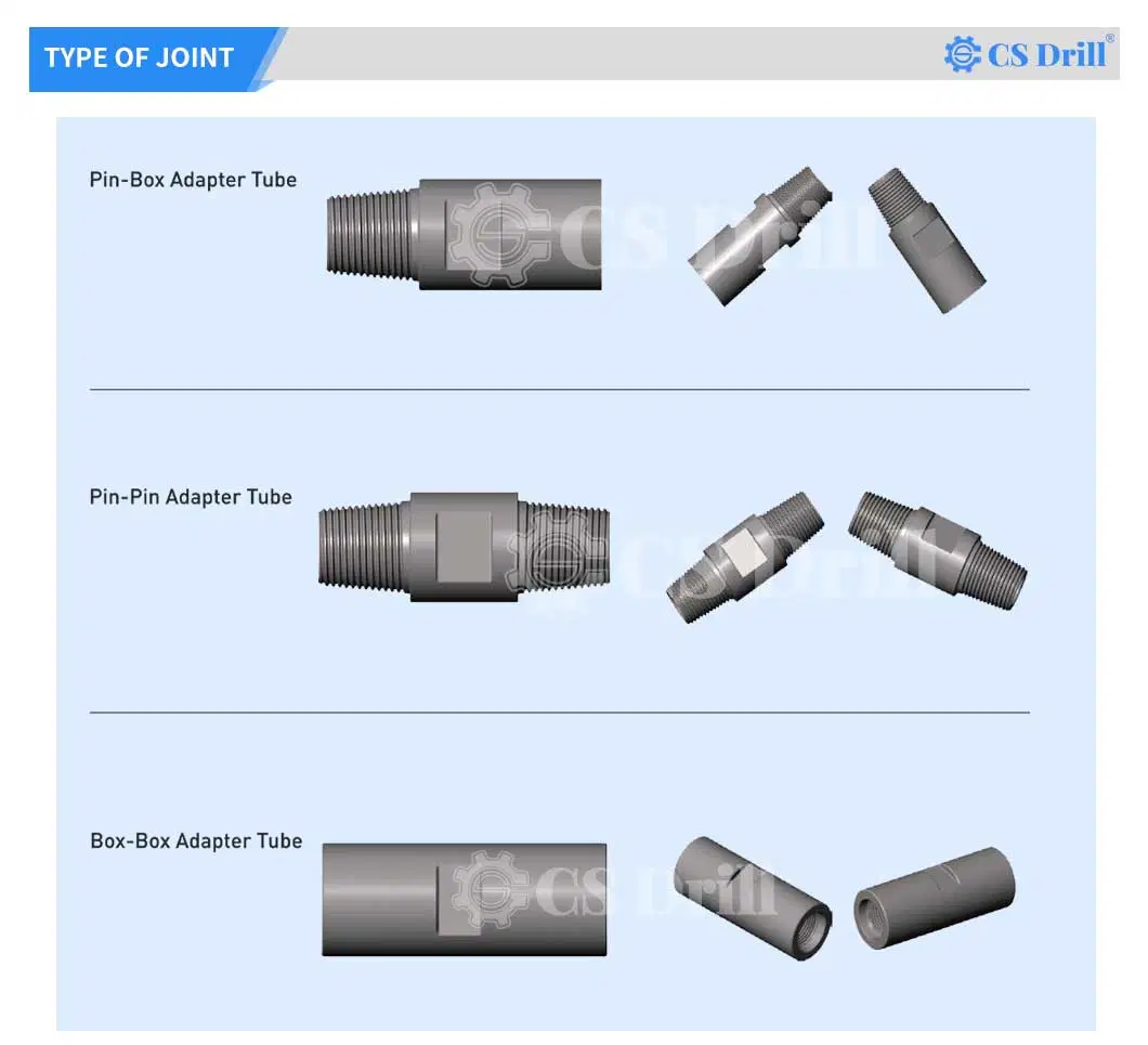 Factory Price Drill Pipe Tool Joints for Pipe and Hammer