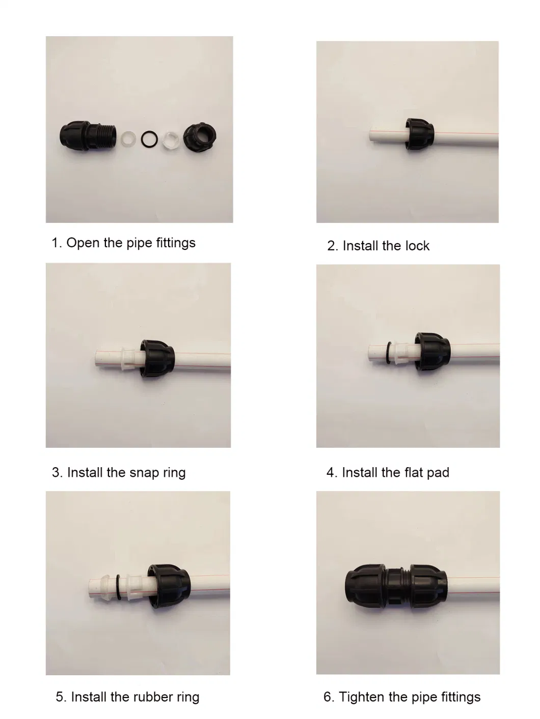 Internal Threaded Elbow Fittings PP Compression Fittings for Irrigation Water Supply ISO