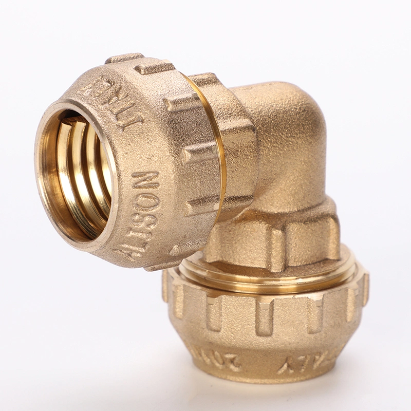 Factory Price PE Pipe Brass Compression Fittings PE Fitting Male Elbow