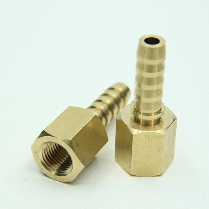 Brass Hose Fitting Copper Brass Tube Plumbing Hose Compression Pipe Fitting Pipe Adapter Brass Hose Barb Fitting